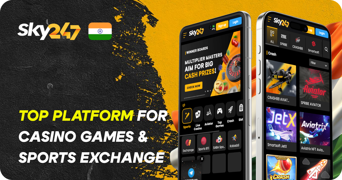SKY247 - Top Platform for Casino Games and Sports Exchange in India